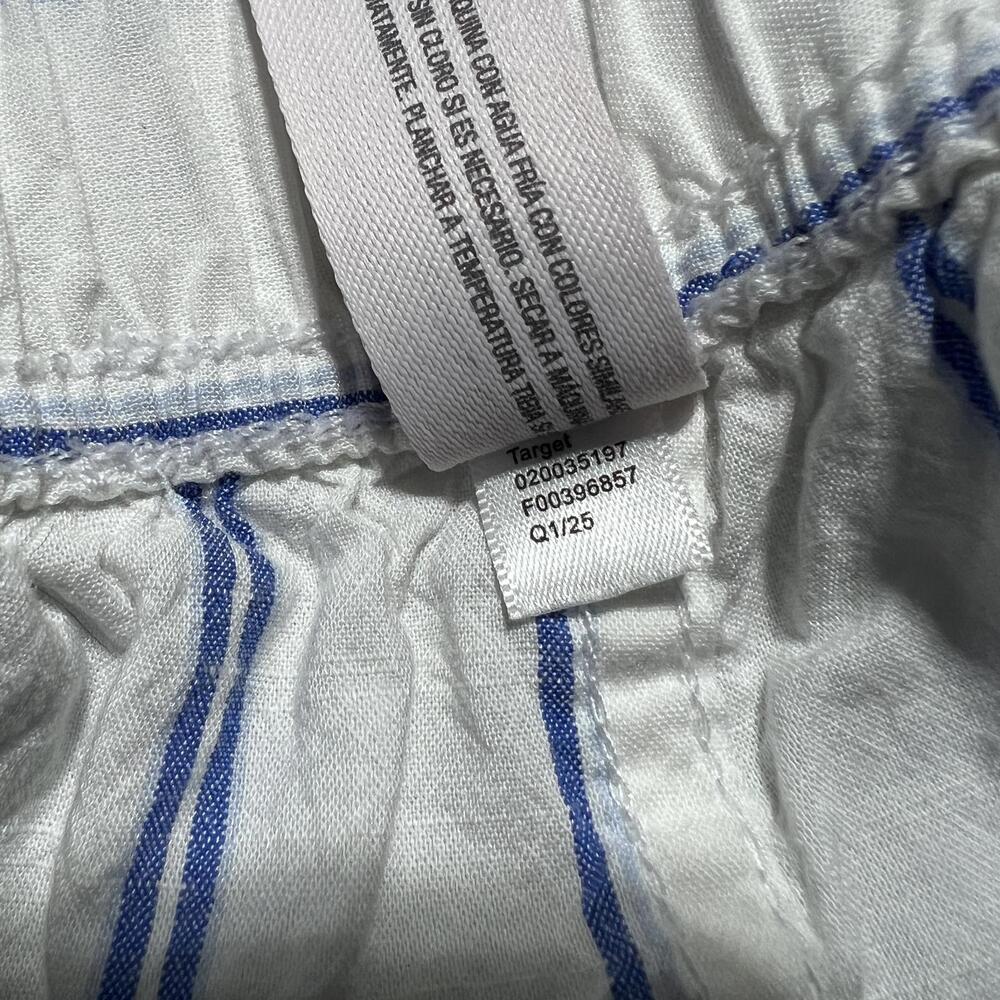 Auden Women's Blue and White Striped Lounge Pants Size M - Picture 6 of 8